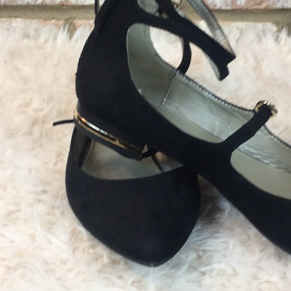 a.n.a Gold Trimmed Black Flats - Picture 5 of 7